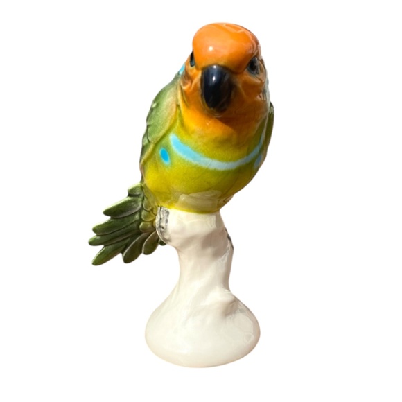 RARE Vintage Goebel Parrot Bird West Germany Porcelain Parrot - Picture 2 of 5